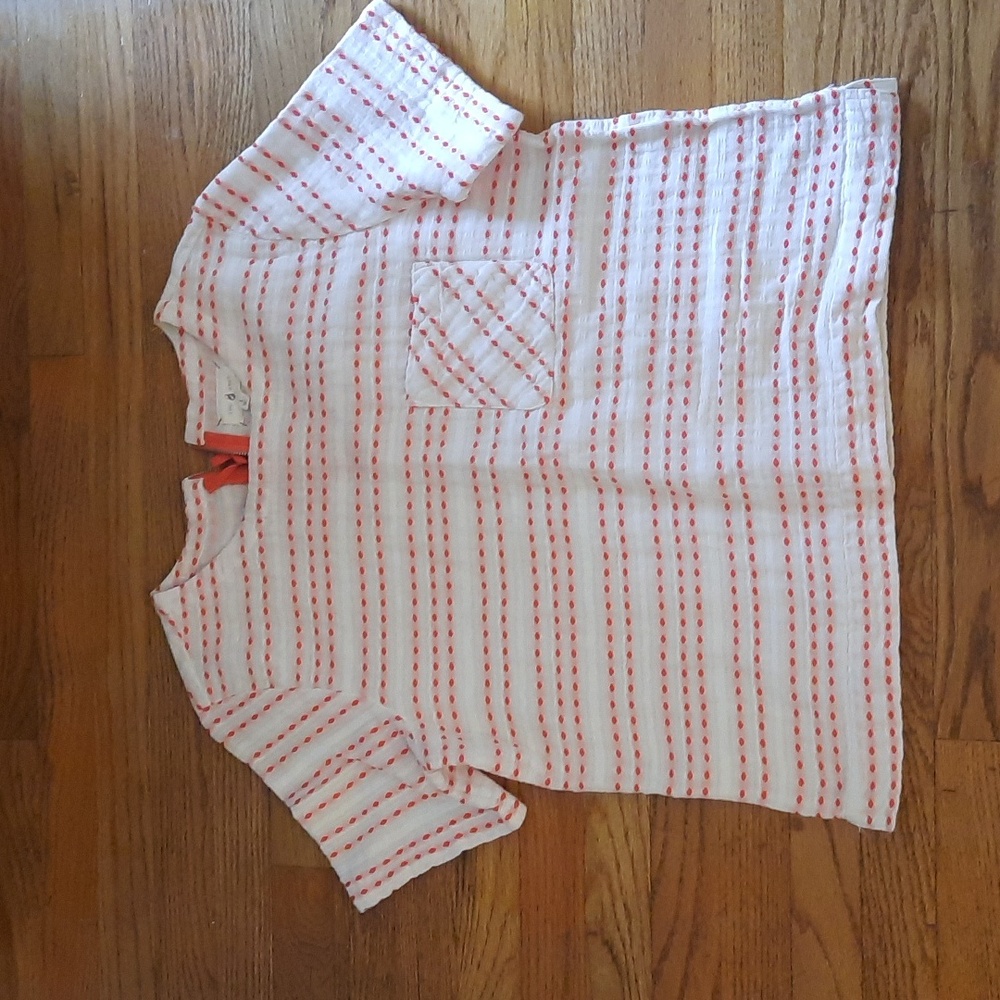 NWT Lou and Grey Embroidered cotton top size small